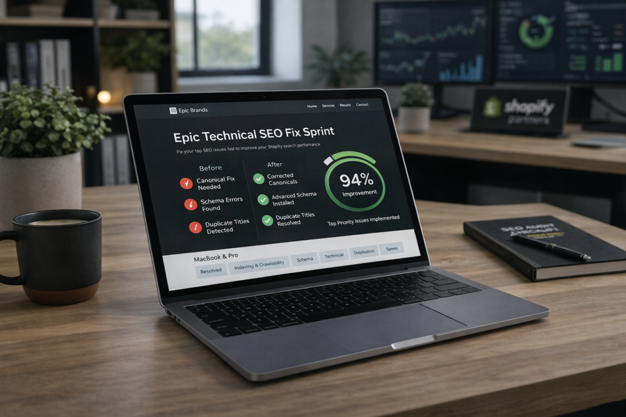 Epic Technical SEO Fix Sprint — Shopify (Top Issues Implemented)