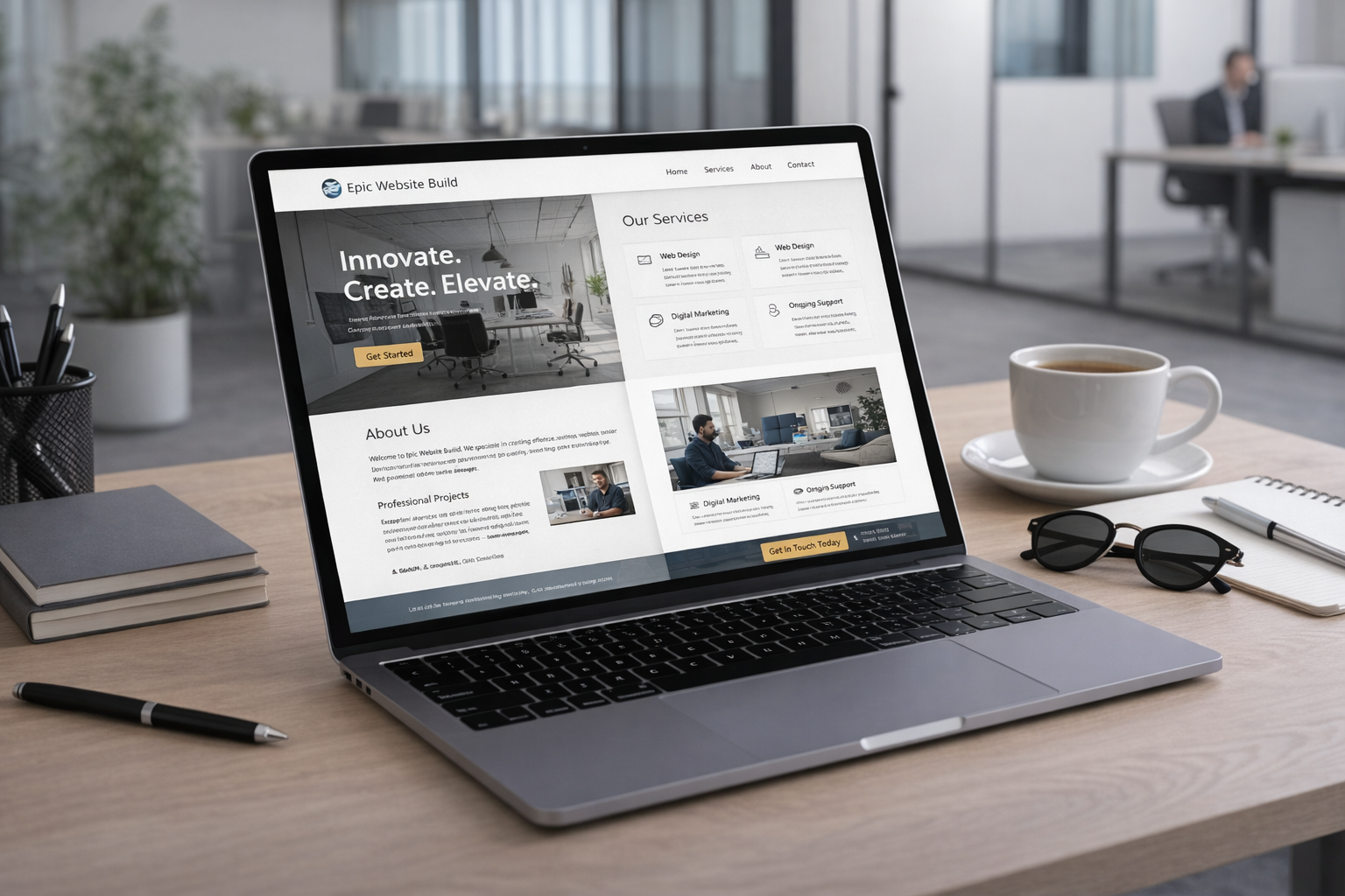Epic Website Build — Brochure Website (2 Pages)