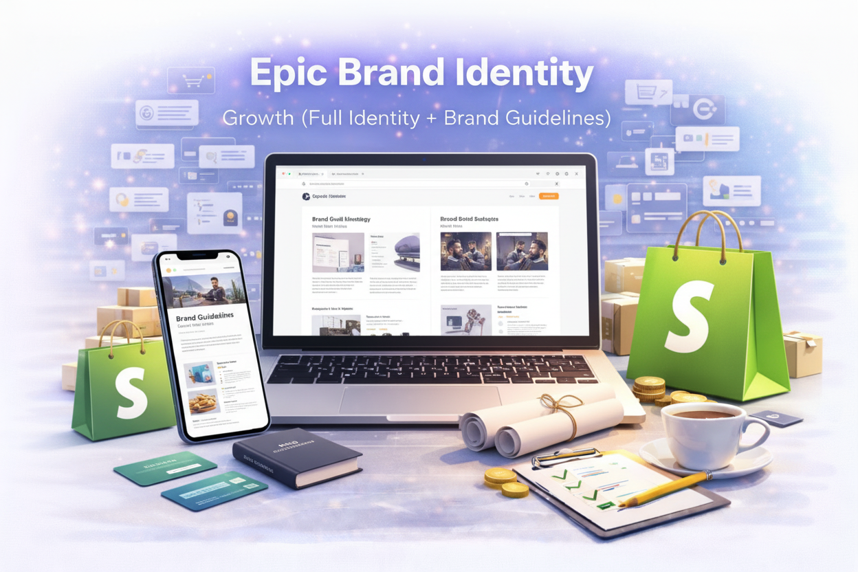 Epic Brand Identity — Growth (Full Identity + Brand Guidelines)