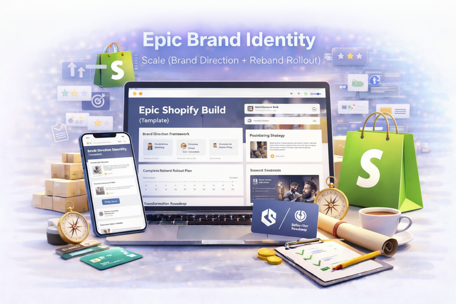 Epic Brand Identity — Scale (Brand Direction + Rebrand Rollout)