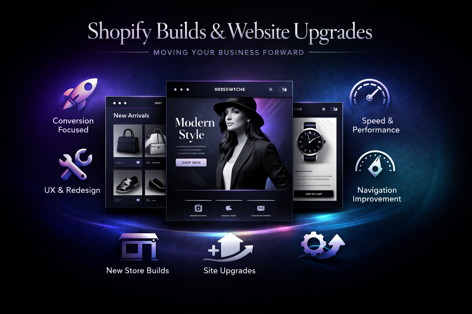 Shopify website build and ecommerce store design