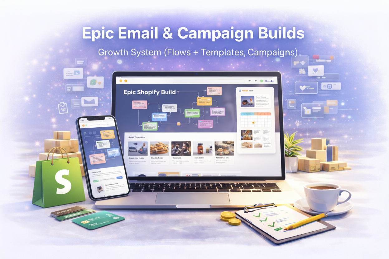 Epic Email & Campaign Builds — Growth System (Flows + Templates + Campaign Pack)