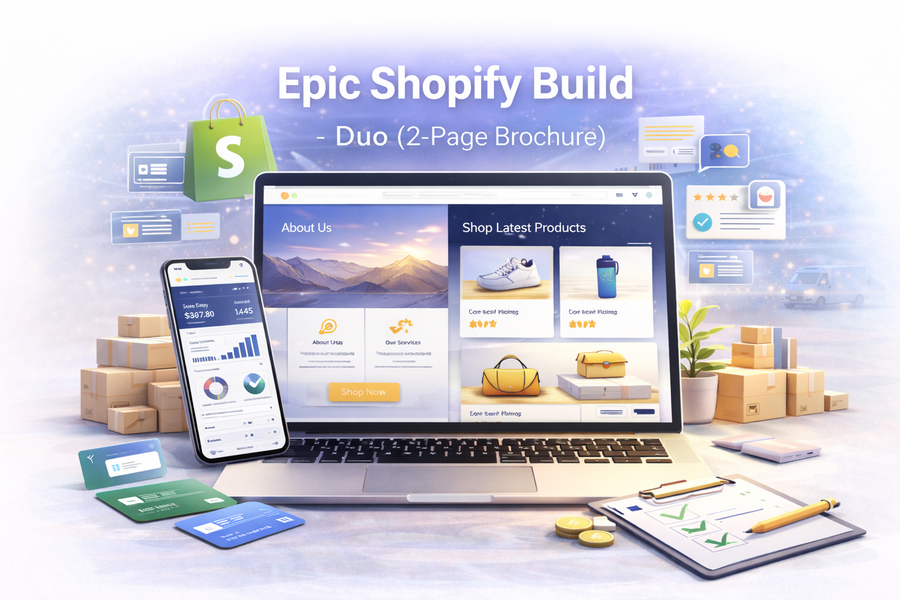 Epic Shopify Build — Duo (2-Page Brochure)