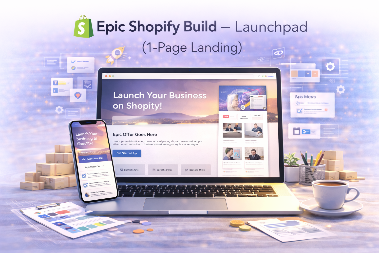 Epic Shopify Build — Launchpad (1-Page Landing)