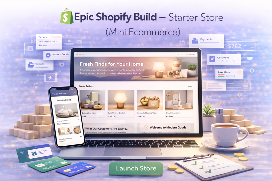 Epic Shopify Build — Starter Store (Mini Ecommerce)