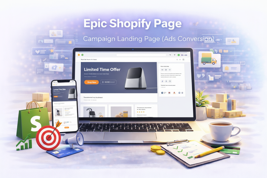 Epic Shopify Page — Campaign Landing Page (Ads Conversion)