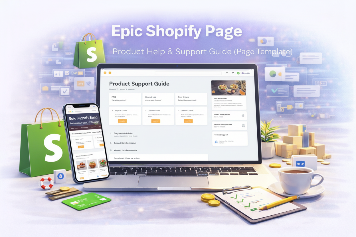 Epic Shopify Page — Product Help & Support Guide (Page Template)