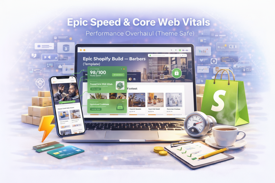 Epic Speed & Core Web Vitals — Performance Overhaul (Theme Safe)