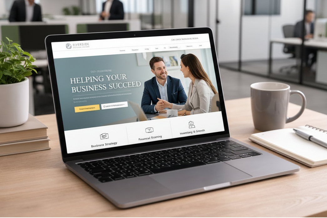 Professional services website with clear service pages, trust signals and enquiry-focused layout