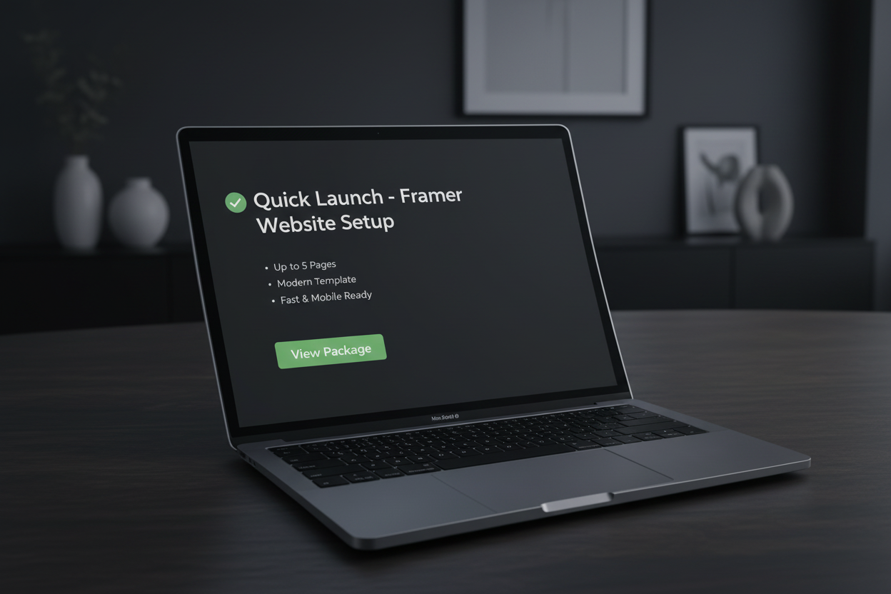 Quick Launch - Framer Website Setup