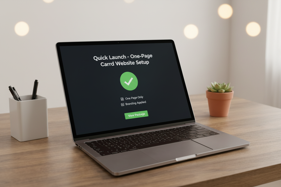 Quick Launch - One-Page Carrd Website Setup