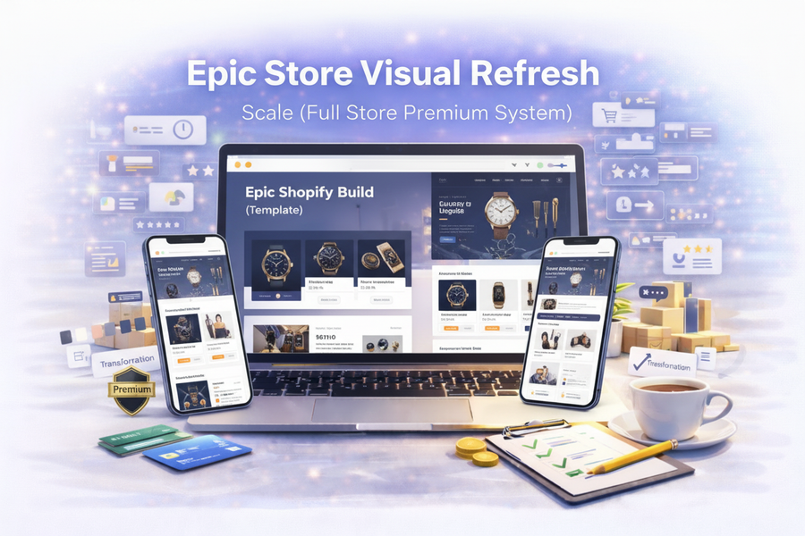 Epic Store Visual Refresh — Scale (Full Store Premium System)