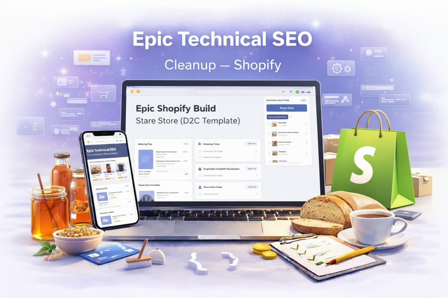 Epic Technical SEO Cleanup — Shopify (Schema + Indexing + Duplication)