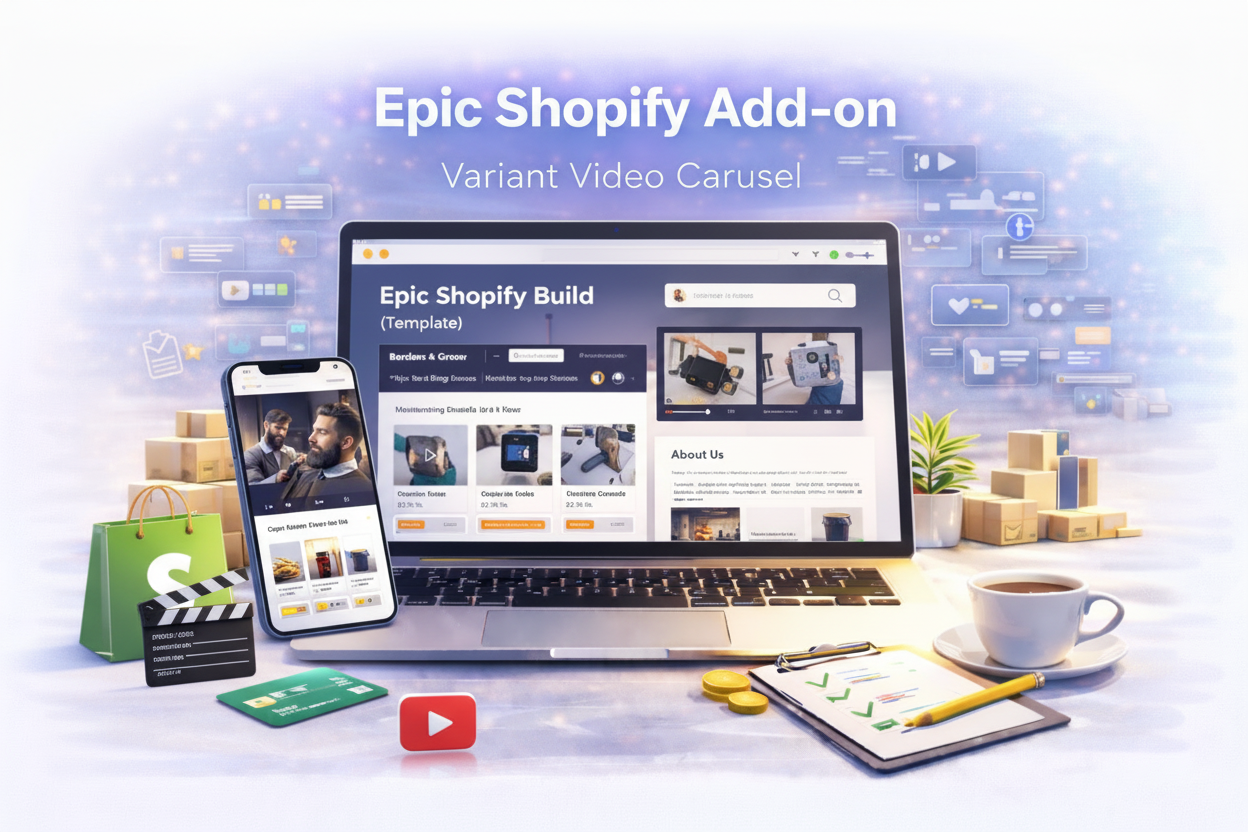 Epic Shopify Add-on — Variant Video Carousel (Product Media) Section Block
