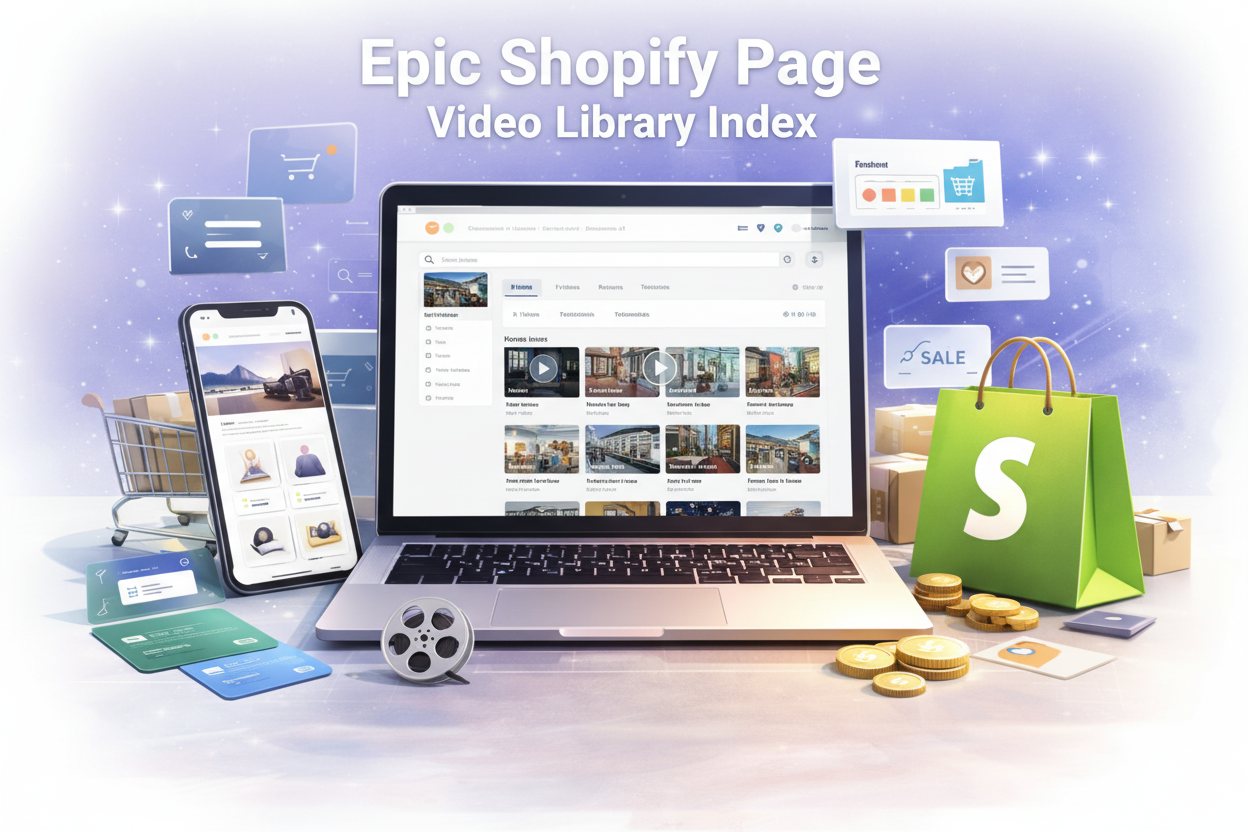 Epic Shopify Page — Video Library Index (Browse + Filter)