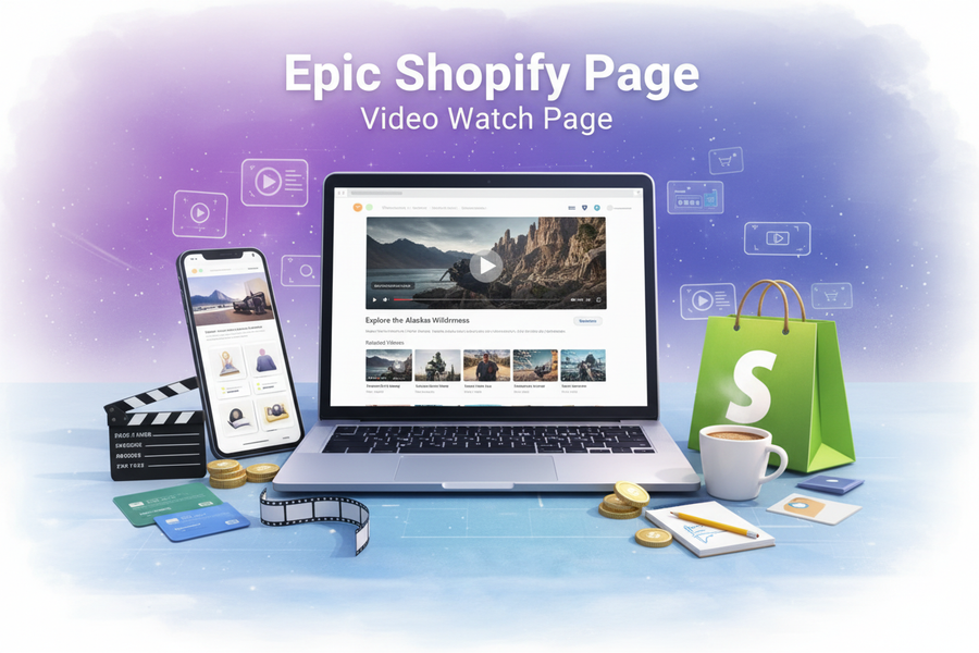 Epic Shopify Page — Video Watch Page (Single Video Template)